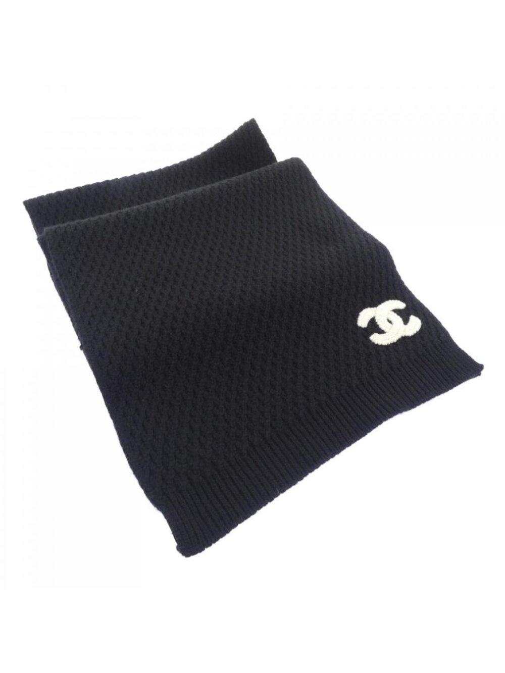 Chanel Code Scarf Black